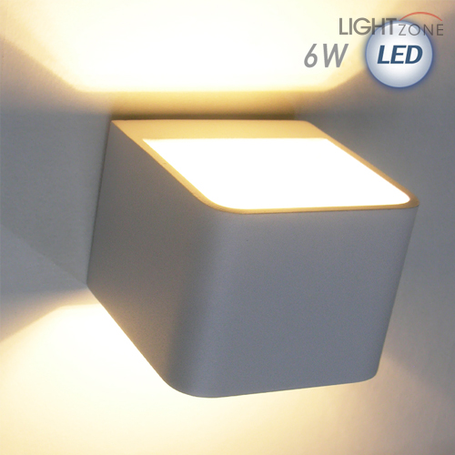 LED 사각 캐스팅 벽등 6W (화이트)