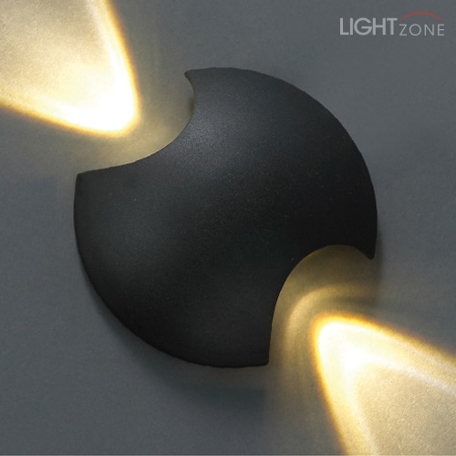 루하마 LED (2구/4구) 벽등 (흑색/백색)