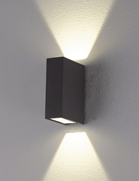LED 직사각 방수 벽등 (흑색/회색)