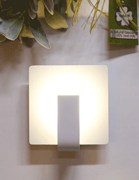 LED 정사각 간접 벽등 3W (화이트/블랙)