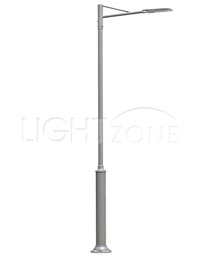 [LED]가로등 S261-T91-1 알루미늄 (Ø160-76/ 메탈그레이/ 4.00M/ LED 80W)