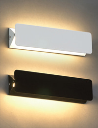 엘론 LED 벽등 (A형) (소 - 5W, 대 - 9W) (백색/흑색)