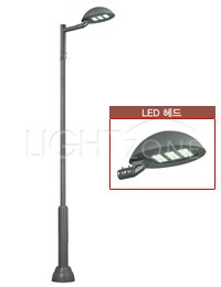 [LED]가로등 S932-674(E) 강관주 (Ø140-76/ 4.10M/ LED 75W)