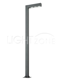 [LED]가로등 S6659(E) 사각 강관주(90º) (SQ125/ 4.00M/ LED 75W)