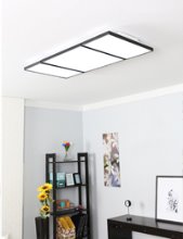 더큐브 초슬림 LED 거실등 110W (소) (블랙)