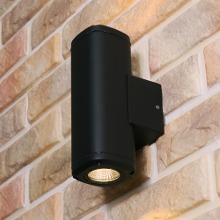 포이즈 LED 2등 벽등 10W (블랙)