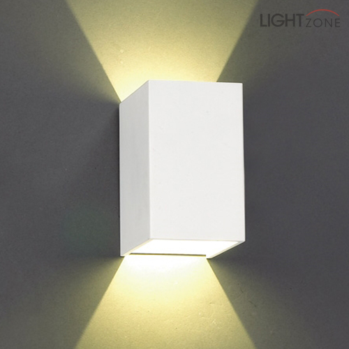 (흑색/백색) LED 비비사각 벽등 (B형)