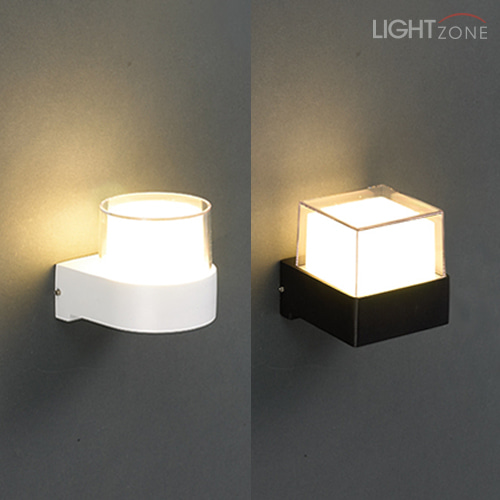 코델 LED 1등 벽등 5W (A형, B형) (흑색/백색)