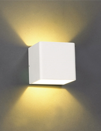 (흑색/백색) LED 비비사각 벽등 (A형)
