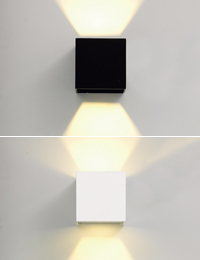 LED 방수사각 벽등 (흑색/백색)