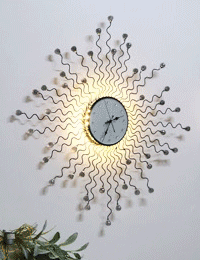 LED 시계벽등 썬