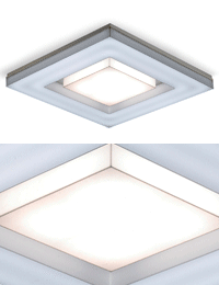 피오 LED 사각 프리미엄 거실등 (A타입,리모콘포함)