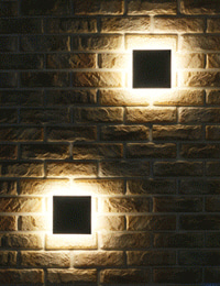 정사각 LED 외부벽등 9W (다크그레이/블랙)