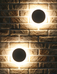 원형 LED 외부벽등 9W (다크그레이/블랙)