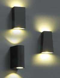리브가 LED 벽등 9W (A형, B형, C형) (흑색)