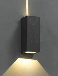 엔마 LED 방수 간접 벽등 C형 6W (흑색)