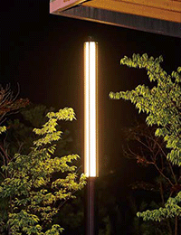 [LED]열주등 S원형(2호) 알루미늄 (Ø160X4T/ 블랙/ 3.30M/ LED 118W)