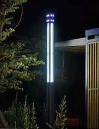 [LED]열주등 S사각(1호) 알루미늄 (SQ150X150X4T/ 메탈그레이/ 3.25M/ LED 118W)