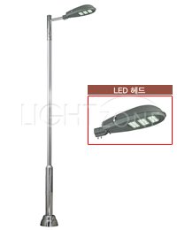 [LED]가로등 S732-672(E) 스텐 (Ø127-76/ 4.00M/ LED 75W)