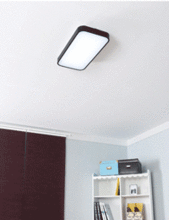 더노크 LED 직사각 방등 27W (화이트/블랙)